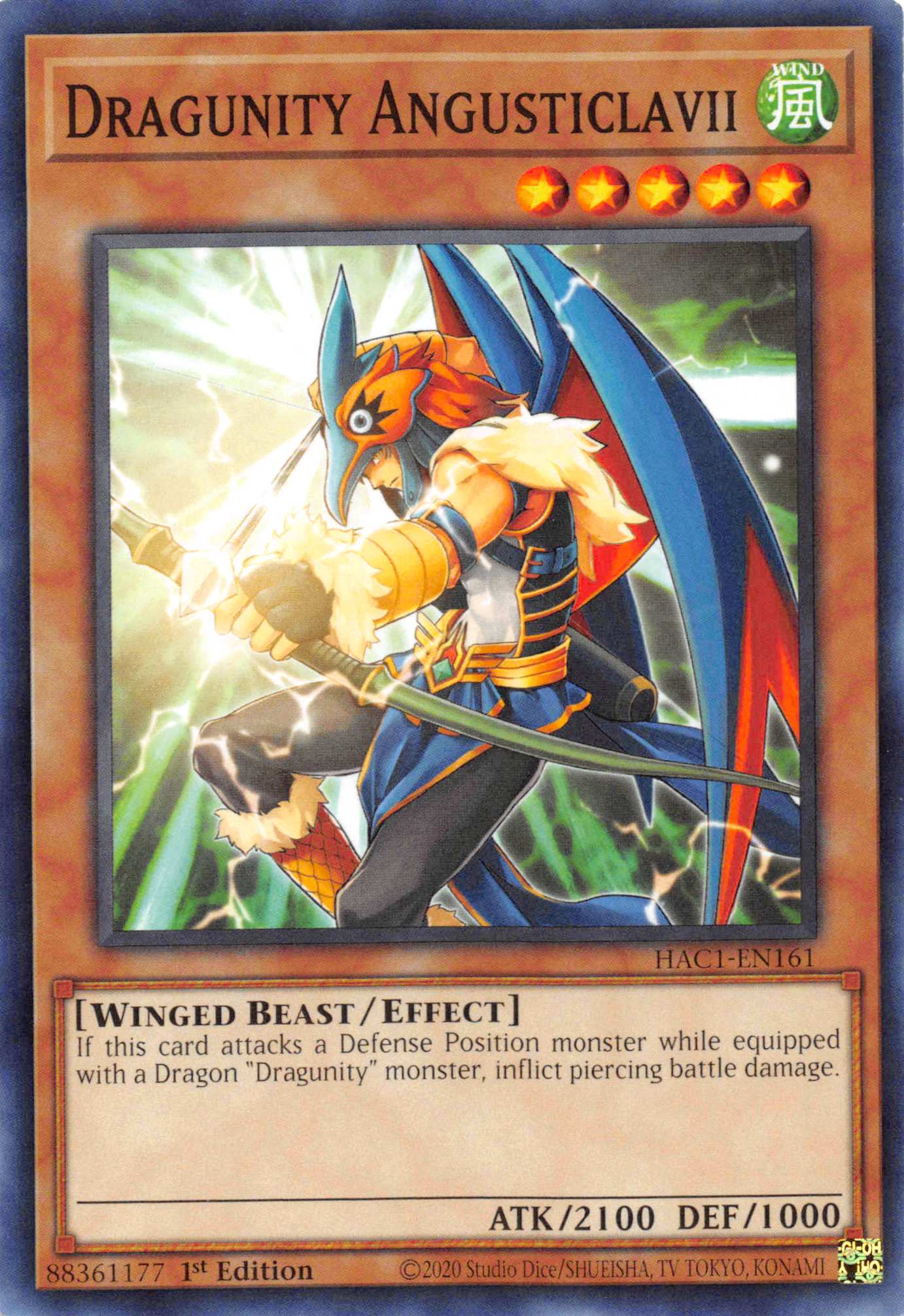 Dragunity Angusticlavii [HAC1-EN161] Common | Jomio and Rueliete's Cards and Comics