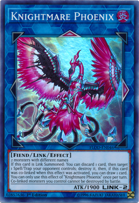 Knightmare Phoenix [FLOD-EN046] Super Rare | Jomio and Rueliete's Cards and Comics