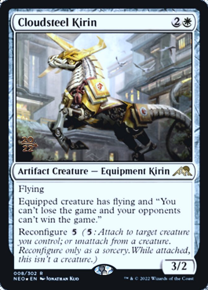 Cloudsteel Kirin [Kamigawa: Neon Dynasty Prerelease Promos] | Jomio and Rueliete's Cards and Comics