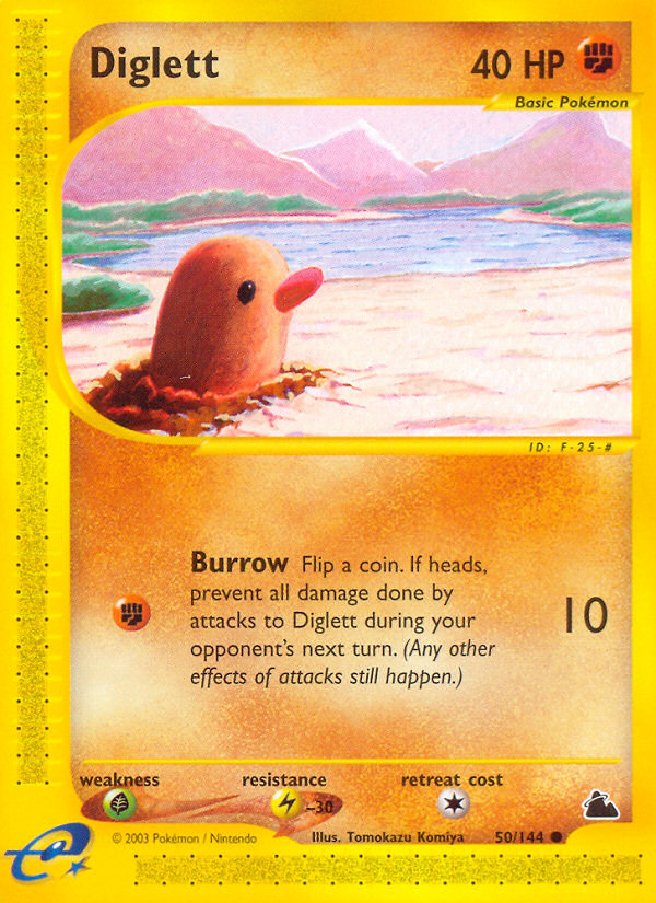 Diglett (50/144) [Skyridge] | Jomio and Rueliete's Cards and Comics