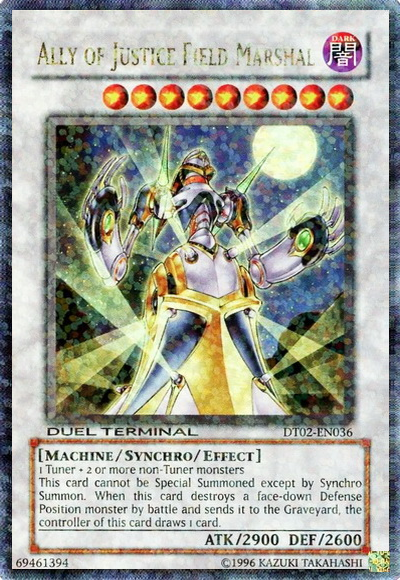 Ally of Justice Field Marshal [DT02-EN036] Ultra Rare | Jomio and Rueliete's Cards and Comics