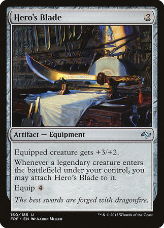 Hero's Blade [Fate Reforged] | Jomio and Rueliete's Cards and Comics
