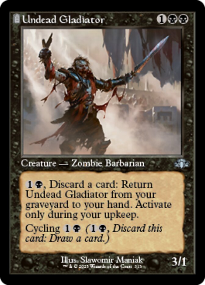 Undead Gladiator (Retro) [Dominaria Remastered] | Jomio and Rueliete's Cards and Comics