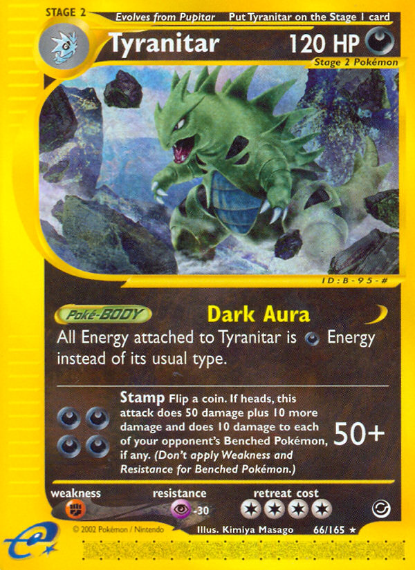 Tyranitar (66/165) [Expedition: Base Set] | Jomio and Rueliete's Cards and Comics