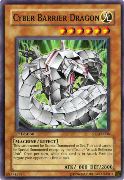 Cyber Barrier Dragon [SOI-EN006] Super Rare | Jomio and Rueliete's Cards and Comics