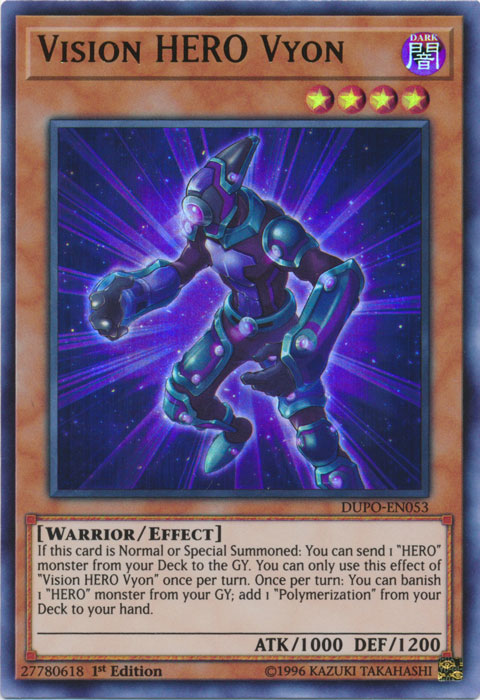 Vision HERO Vyon [DUPO-EN053] Ultra Rare | Jomio and Rueliete's Cards and Comics