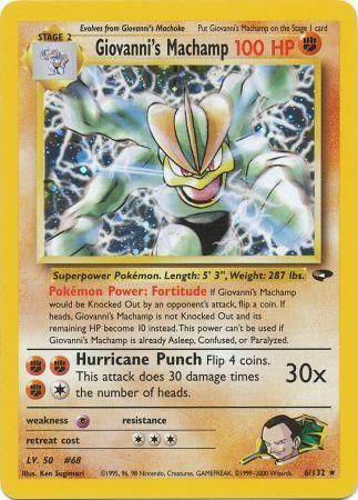 Giovanni's Machamp (6/132) [Gym Challenge Unlimited] | Jomio and Rueliete's Cards and Comics