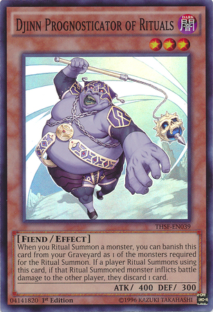 Djinn Prognosticator of Rituals [THSF-EN039] Super Rare | Jomio and Rueliete's Cards and Comics