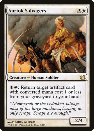 Auriok Salvagers [Modern Masters] | Jomio and Rueliete's Cards and Comics