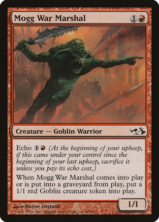 Mogg War Marshal [Duel Decks: Elves vs. Goblins] | Jomio and Rueliete's Cards and Comics