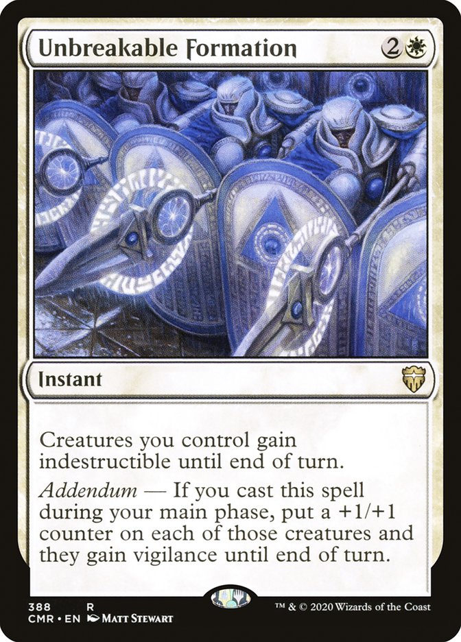 Unbreakable Formation [Commander Legends] | Jomio and Rueliete's Cards and Comics