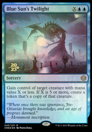 Blue Sun's Twilight [Phyrexia: All Will Be One Prerelease Promos] | Jomio and Rueliete's Cards and Comics