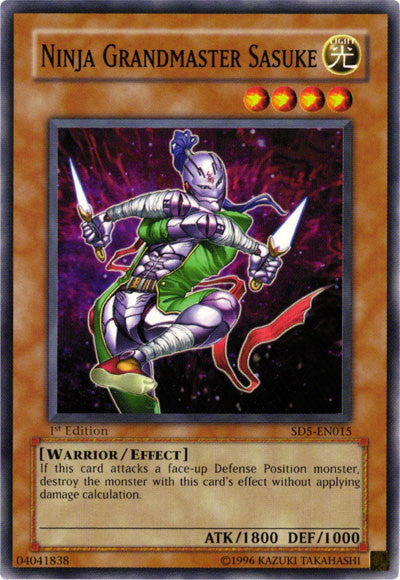 Ninja Grandmaster Sasuke [SD5-EN015] Common | Jomio and Rueliete's Cards and Comics