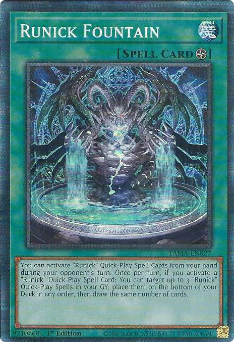 Runick Fountain [TAMA-EN027] Collector's Rare | Jomio and Rueliete's Cards and Comics