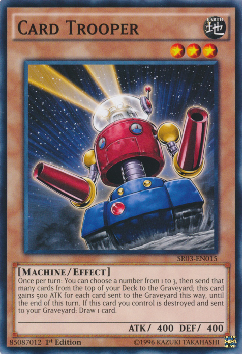 Card Trooper [SR03-EN015] Common | Jomio and Rueliete's Cards and Comics