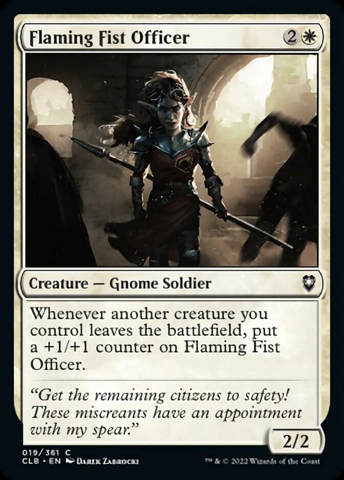 Flaming Fist Officer [Commander Legends: Battle for Baldur's Gate] | Jomio and Rueliete's Cards and Comics
