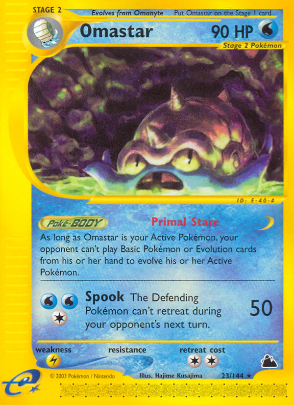 Omastar (23/144) [Skyridge] | Jomio and Rueliete's Cards and Comics