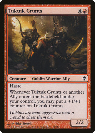 Tuktuk Grunts [Zendikar] | Jomio and Rueliete's Cards and Comics