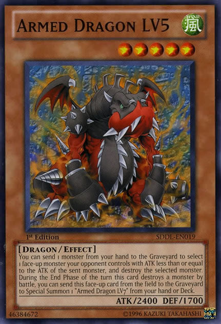 Armed Dragon LV5 [SDDL-EN019] Common | Jomio and Rueliete's Cards and Comics