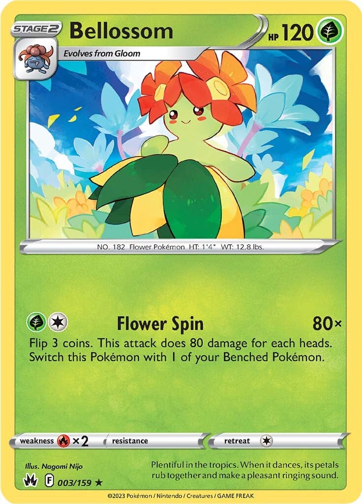 Bellossom (003/159) [Sword & Shield: Crown Zenith] | Jomio and Rueliete's Cards and Comics