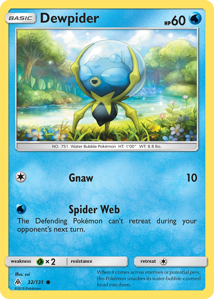Dewpider (32/131) [Sun & Moon: Forbidden Light] | Jomio and Rueliete's Cards and Comics