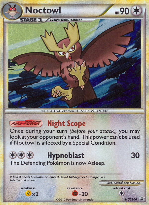 Noctowl (HGSS06) [HeartGold & SoulSilver: Black Star Promos] | Jomio and Rueliete's Cards and Comics
