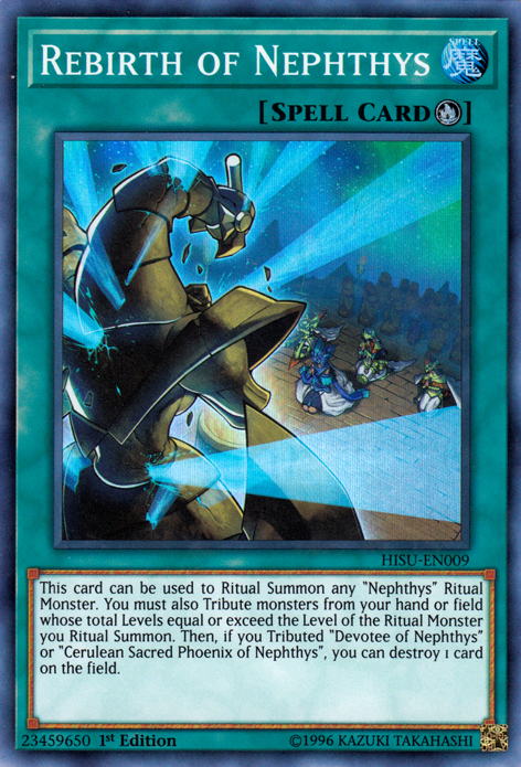 Rebirth of Nephthys [HISU-EN009] Super Rare | Jomio and Rueliete's Cards and Comics
