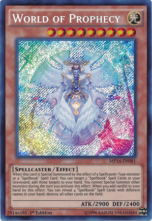 World of Prophecy [MP14-EN081] Secret Rare | Jomio and Rueliete's Cards and Comics