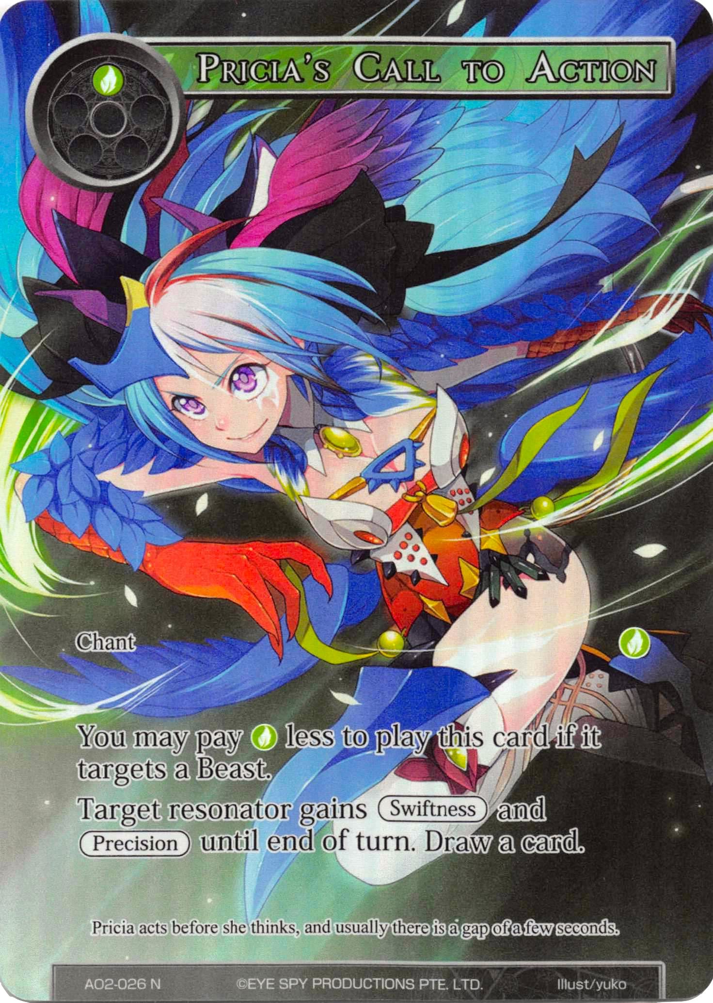 Pricia's Call to Action (Full Art) (AO2-026) [Alice Origin II] | Jomio and Rueliete's Cards and Comics