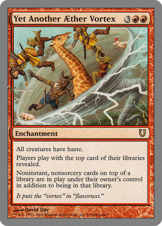 Yet Another Aether Vortex [Unhinged] | Jomio and Rueliete's Cards and Comics