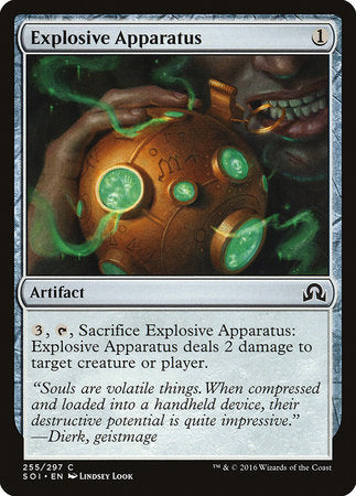 Explosive Apparatus [Shadows over Innistrad] | Jomio and Rueliete's Cards and Comics