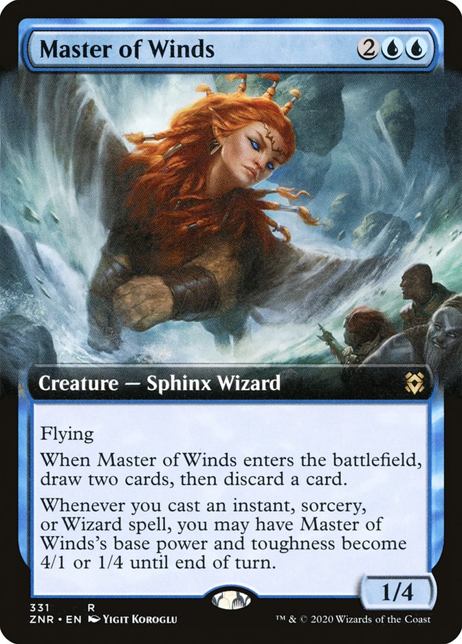 Master of Winds (Extended Art) [Zendikar Rising] | Jomio and Rueliete's Cards and Comics