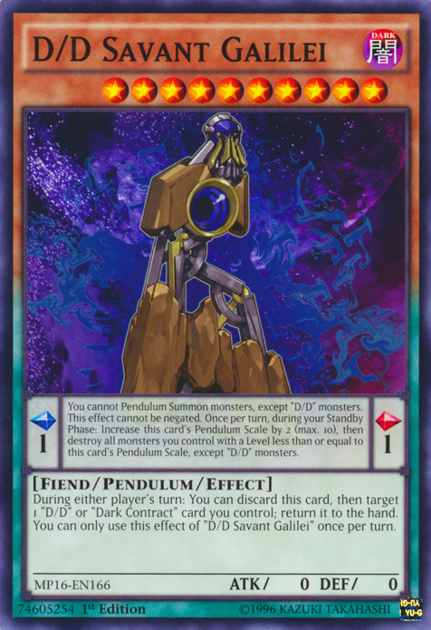 D/D Savant Galilei [MP16-EN166] Common | Jomio and Rueliete's Cards and Comics