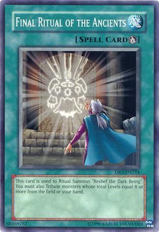 Final Ritual of the Ancients [DR3-EN224] Common | Jomio and Rueliete's Cards and Comics