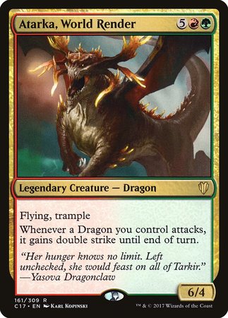 Atarka, World Render [Commander 2017] | Jomio and Rueliete's Cards and Comics