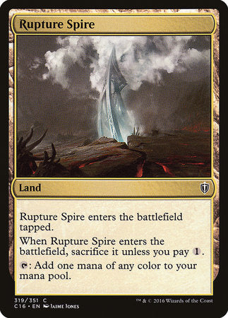 Rupture Spire [Commander 2016] | Jomio and Rueliete's Cards and Comics