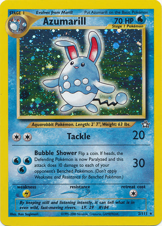 Azumarill (2/111) [Neo Genesis Unlimited] | Jomio and Rueliete's Cards and Comics
