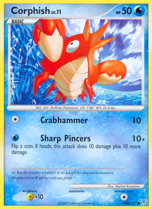 Corphish (100/147) [Platinum: Supreme Victors] | Jomio and Rueliete's Cards and Comics