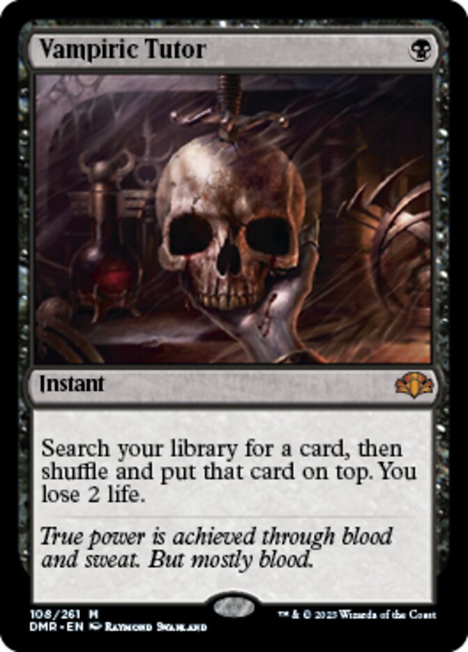 Vampiric Tutor [Dominaria Remastered] | Jomio and Rueliete's Cards and Comics