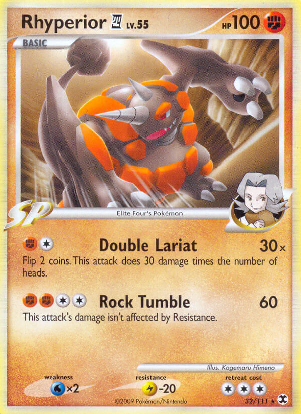 Rhyperior (32/111) (Theme Deck Exclusive) [Platinum: Rising Rivals] | Jomio and Rueliete's Cards and Comics