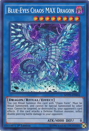 Blue-Eyes Chaos MAX Dragon [MVP1-ENS04] Secret Rare | Jomio and Rueliete's Cards and Comics
