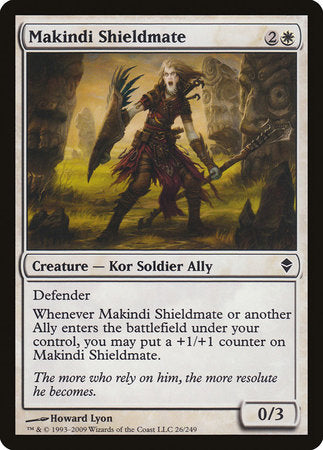 Makindi Shieldmate [Zendikar] | Jomio and Rueliete's Cards and Comics