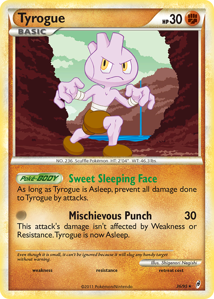 Tyrogue (36/95) [HeartGold & SoulSilver: Call of Legends] | Jomio and Rueliete's Cards and Comics