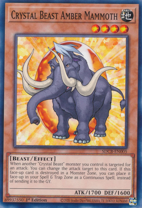Crystal Beast Amber Mammoth [SDCB-EN005] Common | Jomio and Rueliete's Cards and Comics