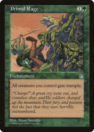 Primal Rage [Stronghold] | Jomio and Rueliete's Cards and Comics