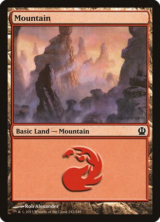 Mountain (242) [Theros] | Jomio and Rueliete's Cards and Comics