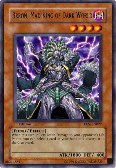 Brron, Mad King of Dark World [EEN-EN022] Rare | Jomio and Rueliete's Cards and Comics