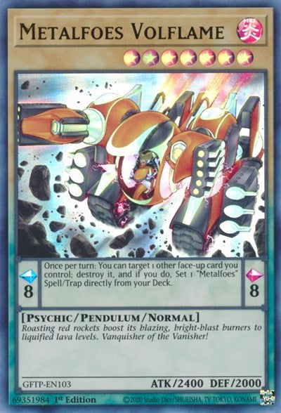 Metalfoes Volflame [GFTP-EN103] Ultra rare | Jomio and Rueliete's Cards and Comics