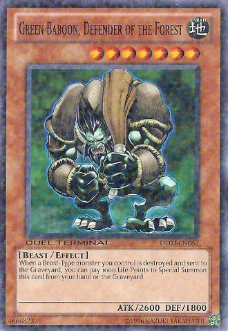 Green Baboon, Defender of the Forest [DT03-EN057] Common | Jomio and Rueliete's Cards and Comics