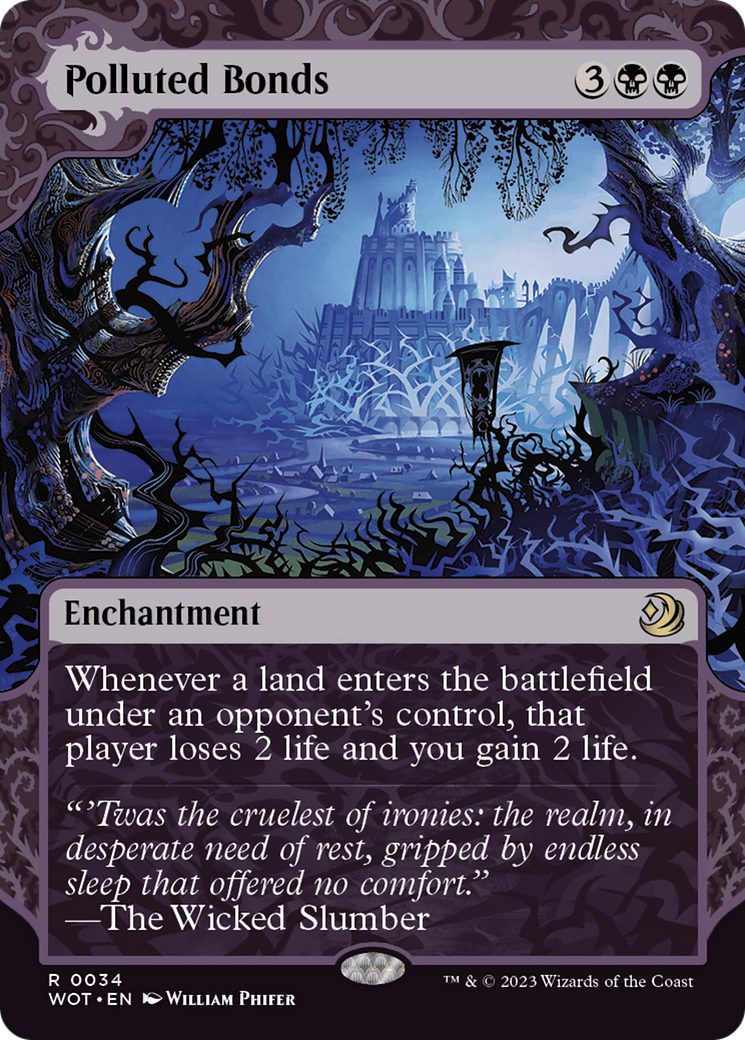 Polluted Bonds [Wilds of Eldraine: Enchanting Tales] | Jomio and Rueliete's Cards and Comics